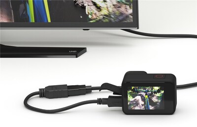 GOOBAY καλώδιο HDMI micro σε HDMI 58683, 4K/60Hz, 0.15m, μαύρο