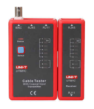 UNI-T tester καλωδίων δικτύου UT681C, RJ45/RJ11/BNC