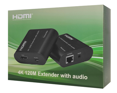 POWERTECH HDMI video extender CAB-H075 μέσω καλωδίου RJ45, 4K, 120m