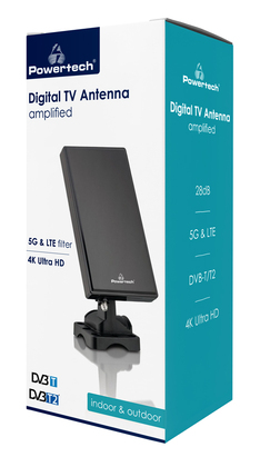 POWERTECH ψηφιακή κεραία PT-1005, 5G & LTE, indoor & outdoor, 28dB
