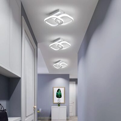 POWERTECH LED φωτιστικό οροφής HLL-0080, 20W, 4000K, 24x20cm, λευκό