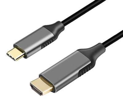 POWERTECH καλώδιο USB-C σε HDMI PTH-074, 8K, 1.8m, μαύρο