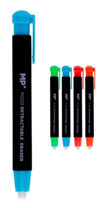 MP μηχανική γόμα στυλό PG122, 2x ανταλλακτικά, διάφορα χρώματα