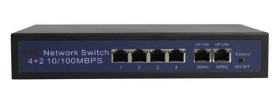 LONGSE PoE switch HT412, 4x LAN port & 2x WAN port, 10/100Mbps
