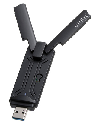 AIRLIVE ασύρματος USB αντάπτορας δικτύου USB-18AX, 1800Mbps, 2.4/5GHz