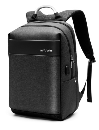 ARCTIC HUNTER τσάντα πλάτης B00218L, θήκη laptop 15.6", USB, 30L, μαύρη