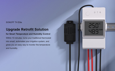 SONOFF smart διακόπτης ελέγχου θερμοκρασίας/υγρασίας THR320D, WiFi, 20A