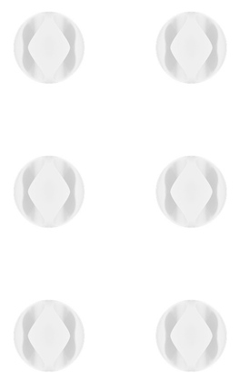 GOOBAY οργανωτές καλωδίων σιλικόνης 70364, 2 θέσεων, Φ5.3mm, λευκό, 6τμχ