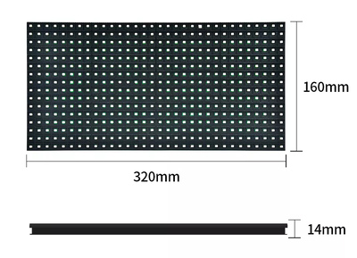 KEYESTUDIO LED panel module P10 KT0183 για Arduino, 16x32cm, λευκό