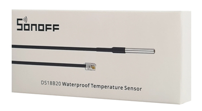 SONOFF καλώδιο με αισθητήρα θερμοκρασίας DS18B20, αδιάβροχο, 50cm, μαύρο