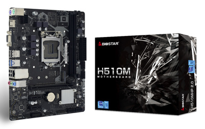 BIOSTAR μητρική H510MHP 2.0, 2x DDR4, s1200, USB 3.2, uATX, GbE, Ver. 6.0
