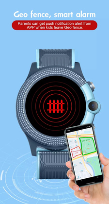 INTIME GPS smartwatch για παιδιά IT-052, 1.28", camera, 4G, IPX7, μπλε