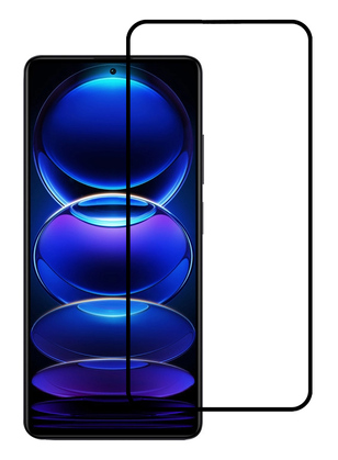 POWERTECH tempered glass 5D, full glue, Xiaomi Redmi Note 12/5G, μαύρο