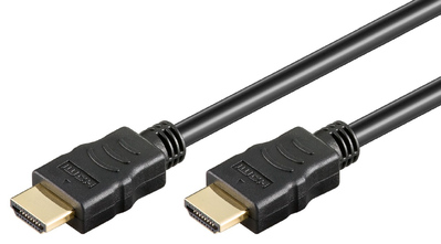 GOOBAY καλώδιο HDMI 2.0 61149 με Ethernet, 4K/60Hz, 18 Gbps, 0.5m, μαύρο