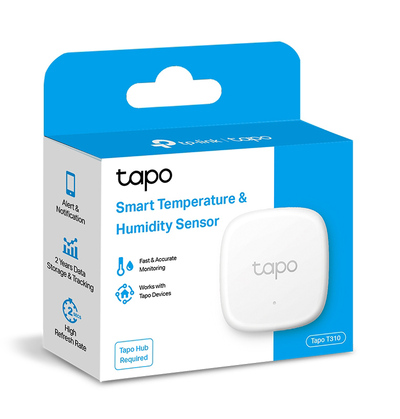 TP-LINK smart θερμόμετρο & υγρασιόμετρο Tapo T310, -20~60 °C, Ver 1.0