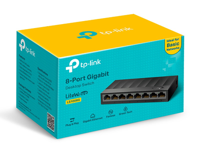 TP-LINK desktop switch LiteWave LS1008G, 8-port 10/100/1000Mbps, Ver 3.0