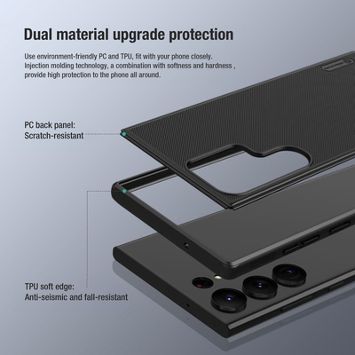 NILLKIN θήκη Super Frosted Shield Pro για Samsung S23 Ultra, μαύρο
