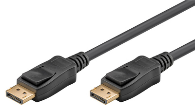 GOOBAY καλώδιο DisplayPort 61709, 4K/60Hz, 21.6 Gbps, 1m, μαύρο