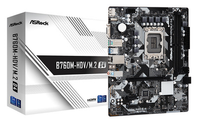 ASROCK μητρική B760M-HDV/M.2 D4, 2x DDR4, s1700, USB 3.2 Gen1, mATX