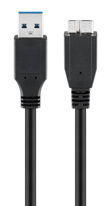 GOOBAY καλώδιο USB 3.0 σε micro Τype B 95734, 5 Gbit/s, 0.5m, μαύρο