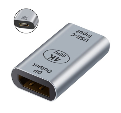 POWERTECH αντάπτορας USB-C σε DisplayPort PTH-097, 4K/60Hz, γκρι