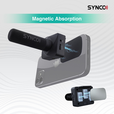 SYNCO μικρόφωνο SY-U3-MMIC με μαγνήτη, δυναμικό, καρδιοειδές, USB, μαύρο