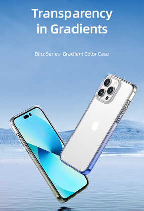 USAMS θήκη Binz για iPhone 14 Pro, μπλε & διάφανη