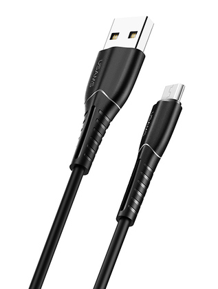 USAMS καλώδιο Micro USB σε USB US-SJ365, 10W, 1m, μαύρο