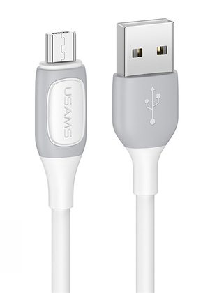 USAMS καλώδιο Micro USB σε USB US-SJ597, 10W, 1m, λευκό