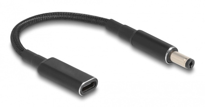 POWERTECH καλώδιο τροφοδοσίας CAB-UC069, USB-C σε 5.5x2.1mm, 15cm, μαύρο