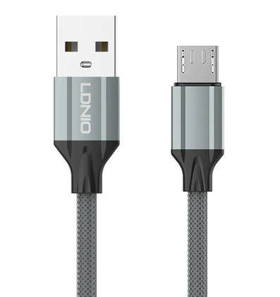 LDNIO καλώδιο Micro USB σε USB LS441, 12W, 1m, γκρι