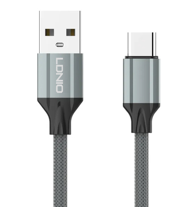 LDNIO καλώδιο USB-C σε USB LS441, 12W, 1m, γκρι