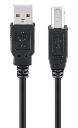 GOOBAY καλώδιο USB σε USB Type B 95129, 0.25m, 480Mbps, μαύρο