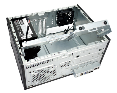 POWERTECH PC Case PT-1101 με 550W PSU, Micro-ATX, 265x168x353mm, μαύρο