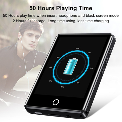 RUIZU MP3 player M6 με οθόνη αφής 2.8", 8GB, ελληνικό μενού, μαύρο