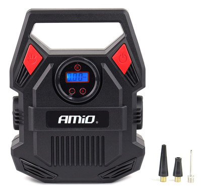 AMIO συμπιεστής αέρος αυτοκινήτου 02642, με LED, 12V, 150PSI/10bar