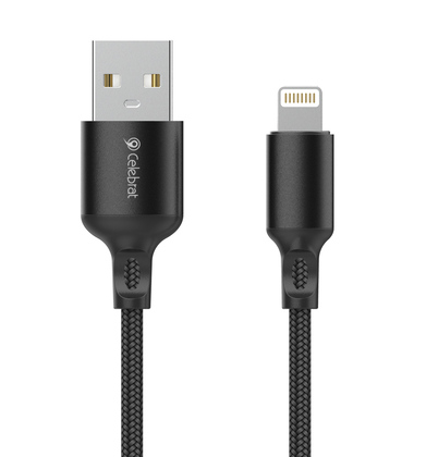 CELEBRAT καλώδιο Lightning σε USB CB-32, 12W, 1m, μαύρο
