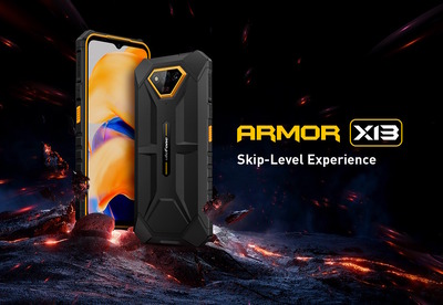 ULEFONE smartphone Armor X13, 6.52", 6GB, 64GB, 6320mAh, μαύρο