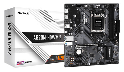 ASROCK μητρική A620M-HDV/M.2, 2x DDR5, AM5, USB 3.2, mATX
