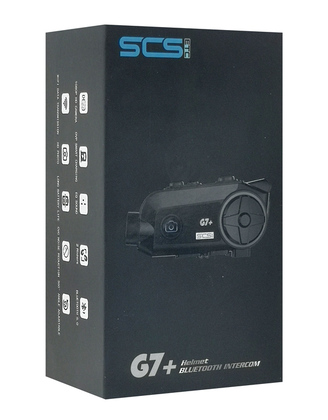 SCSETC ενδοεπικοινωνία μηχανής G7+, κάμερα, Bluetooth, 2 αναβάτες, 500m