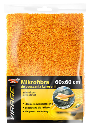 MOJE AUTO απορροφητική πετσέτα μικροϊνών 97-029, 60x60cm, πορτοκαλί