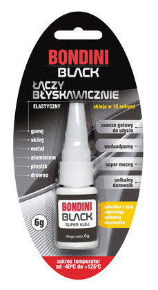 BONDINI κόλλα στιγμής Plus Black 02-041, elastic, 6g