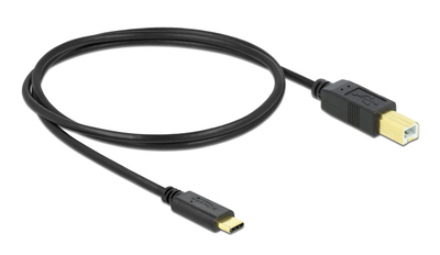 DELOCK καλώδιο USB-C σε USB Type B 83601, 1m, μαύρο