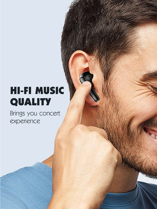 LDNIO earphones με θήκη φόρτισης T01, True Wireless, HiFi, Φ10mm, χρυσά