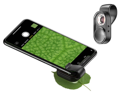APEXEL φακός μικροσκόπιο APL-MS001 για smartphone κάμερα, 100x zoom, LED