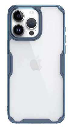 NILLKIN θήκη Nature Pro για iPhone 15 Pro, διάφανη-μπλε