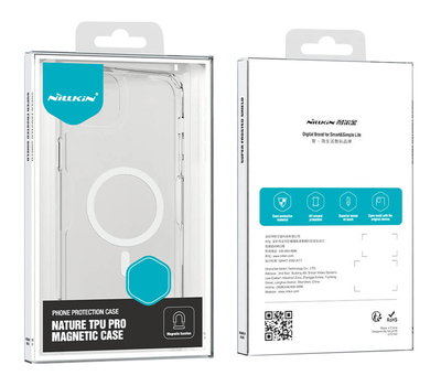 NILLKIN θήκη Nature Pro Magnetic για iPhone 15 Pro Max, διάφανη-μπλε