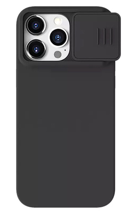 NILLKIN θήκη CamShield Silky Silicone για iPhone 15 Pro Max, μαύρη