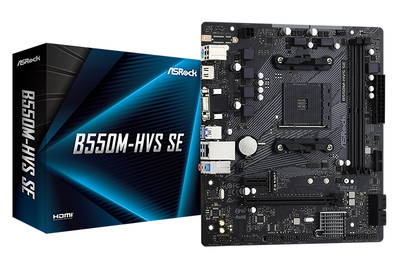 ASROCK μητρική B550M-HVS SE, 2x DDR4, AM4, USB 3.2, mATX