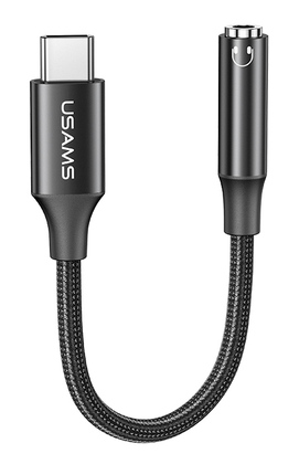 USAMS αντάπτορας USB-C σε 3.5mm US-SJ599, μαύρος